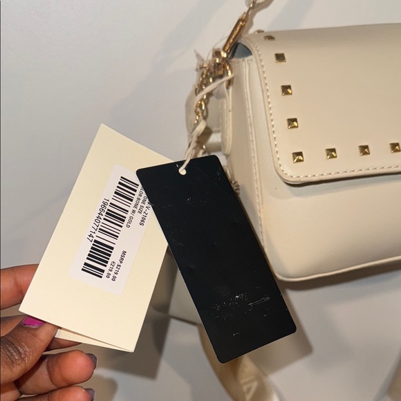 Valentino Orlandi Cream Studded Crossbody Bag - Picture 8 of 13